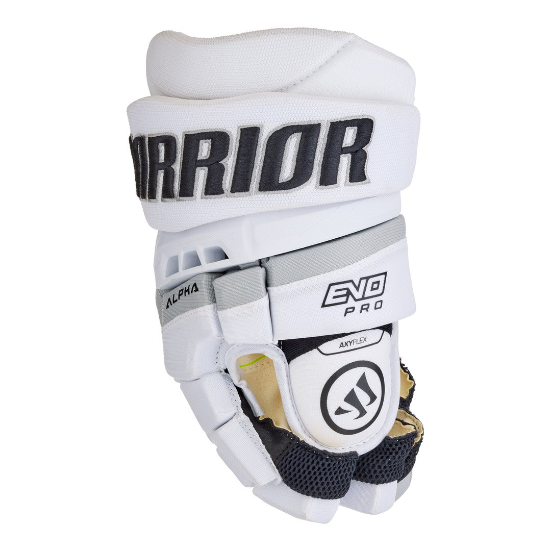 Warrior Junior Alpha Evo Pro Hockey Player Gloves white grey silver la kings 3rd jersey alternate