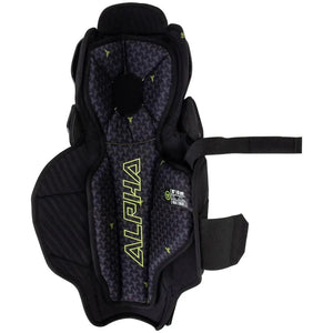 Warrior Junior Alpha LT Hockey Player Shin Guard black