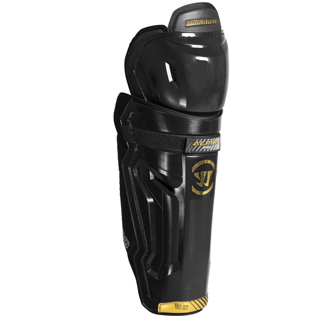 Warrior Junior Alpha Pro Hockey Player Shin Guard black