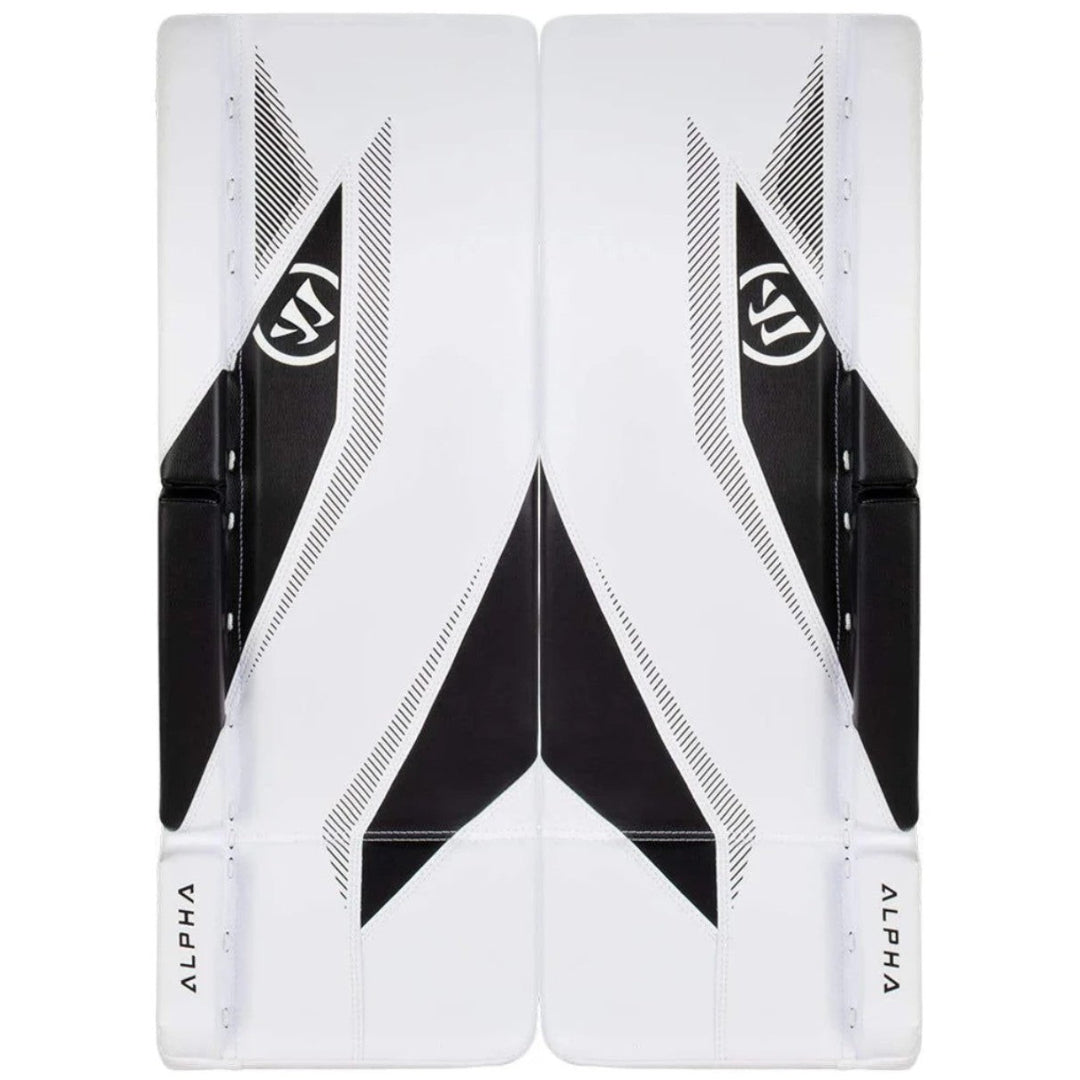 Warrior Junior Alpha S30 Hockey Goalie Pad White/Black