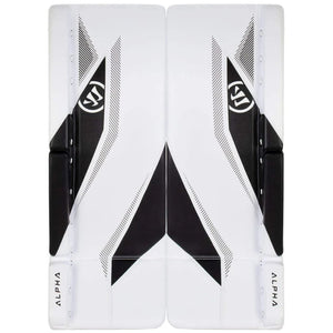 Warrior Junior Alpha S30 Hockey Goalie Pad White/Black