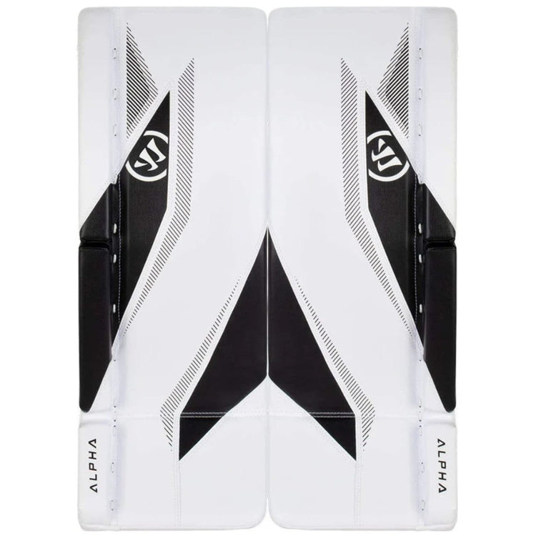 Warrior Junior Alpha S30 Hockey Goalie Pad White/Black