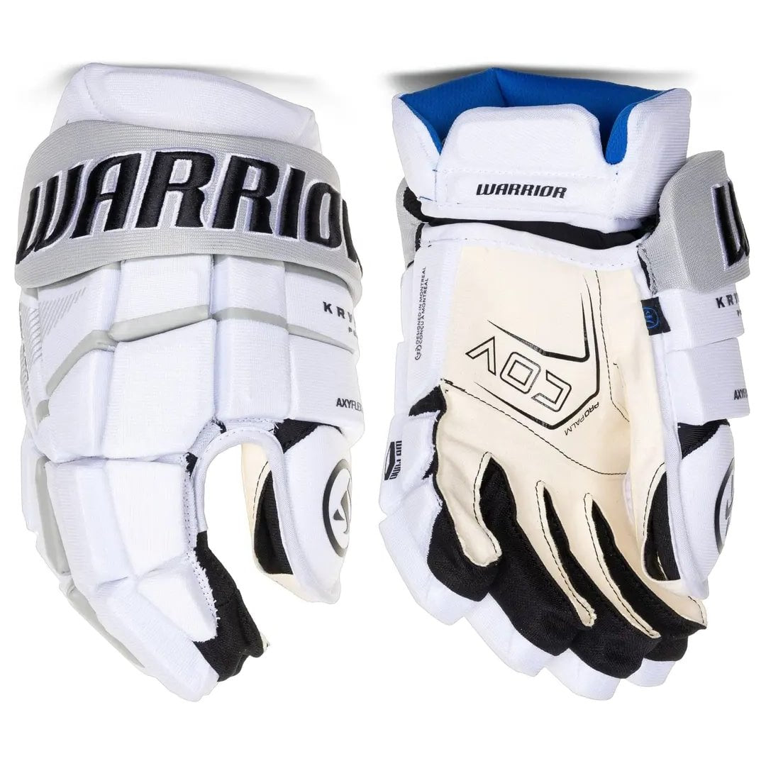Warrior Junior Covert Krypto Pro Hockey Player Gloves White
