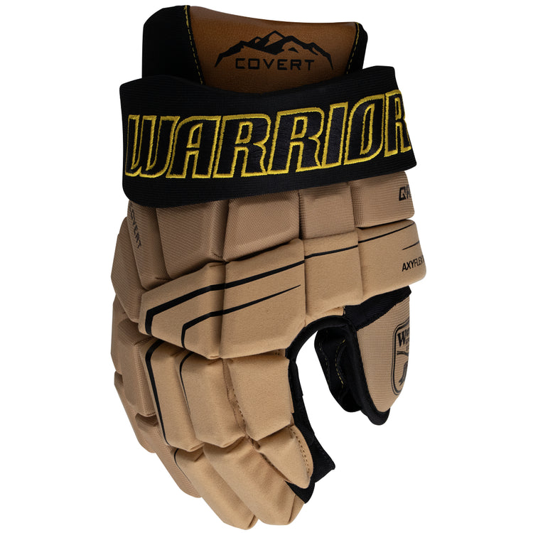 Warrior Junior QR7 T Cabin Fever Hockey Player Gloves brown black