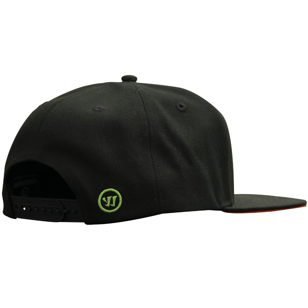Warrior Senior 20th Anniversary Flatbrim Snapback Hat alpha black green