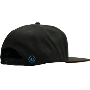 Warrior Senior 20th Anniversary Flatbrim Snapback Hat covert black blue
