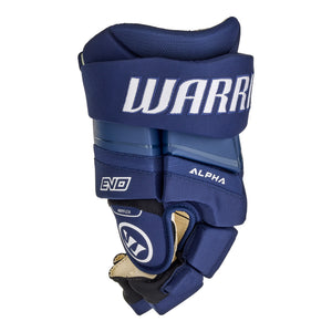 Warrior Senior Alpha EVO Hockey Player Gloves navy blue