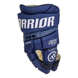 Warrior Senior Alpha Evo Pro Hockey Player Gloves navy blue