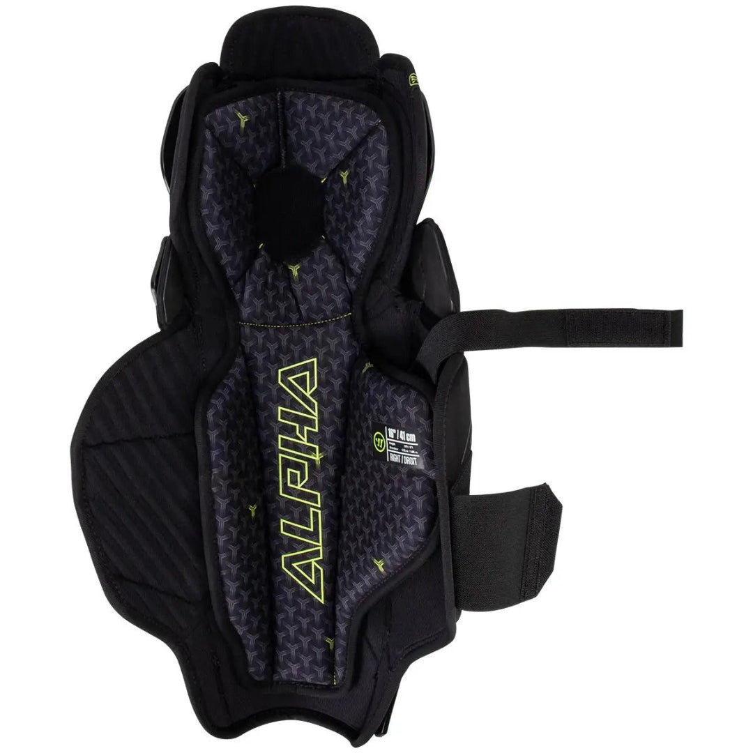 Warrior Senior Alpha LT Hockey Player Shin Guard black
