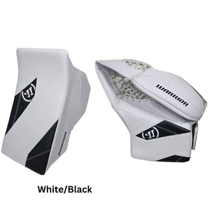 Warrior Senior Alpha Surge Hockey Goalie Trapper + Blocker White/Black