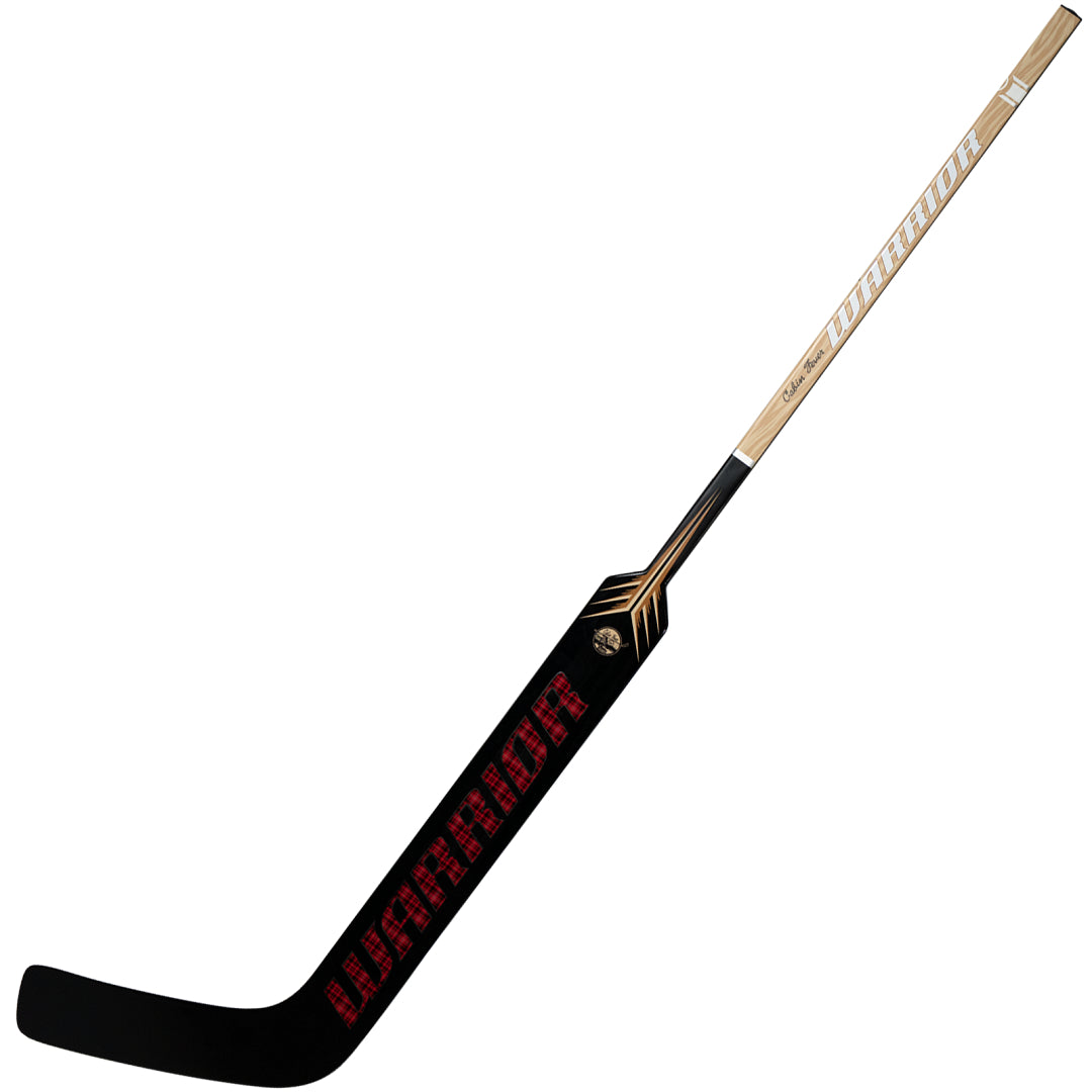 Warrior Senior Cabin Fever Tan/Black Hockey Goalie Stick brown black red