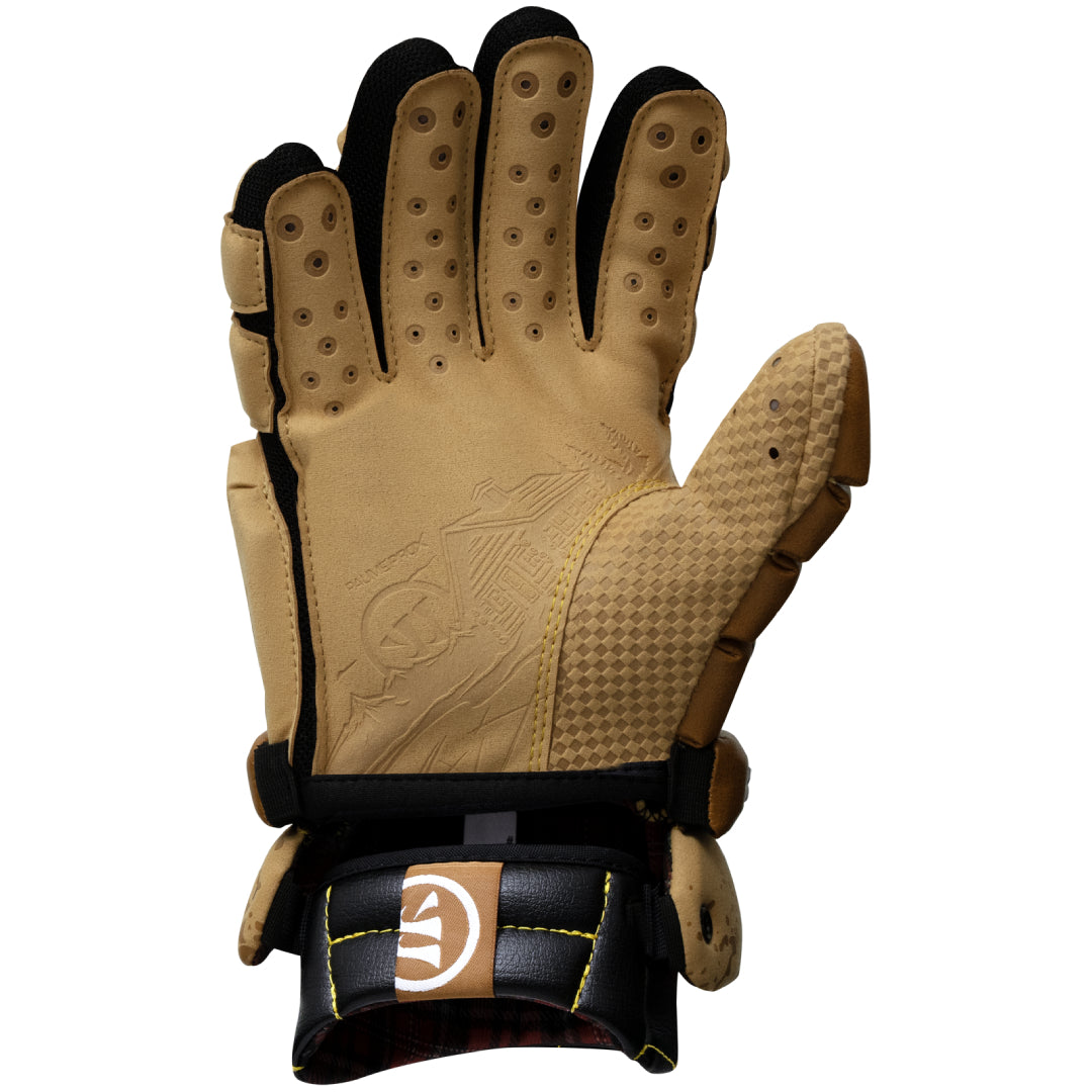 Warrior Senior Franchise Cabin Fever Lacrosse Player Gloves Tan 2