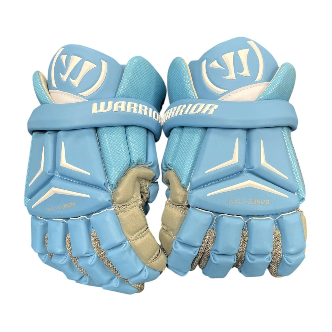 Warrior Senior Franchise Custom Lacrosse Gloves Carolina blue/white