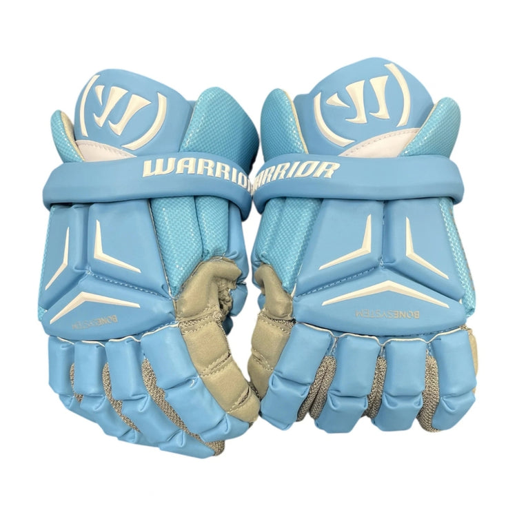 Warrior Senior Franchise Custom Lacrosse Gloves Carolina blue/white