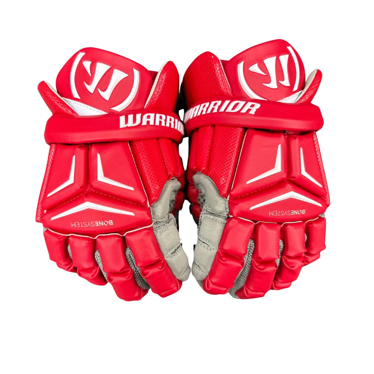 Warrior Senior Franchise Custom Lacrosse Gloves red