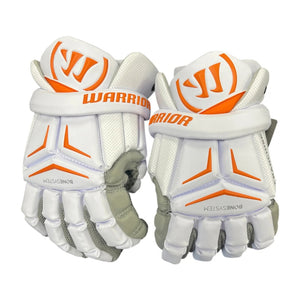 Warrior Senior Franchise Custom Lacrosse Gloves white/orange