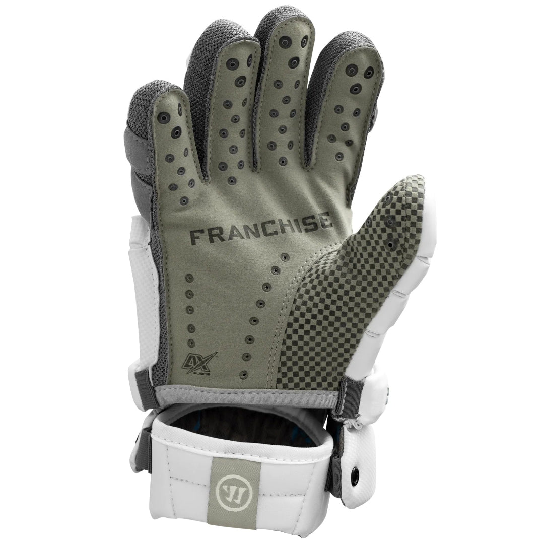 Warrior Senior Franchise Lacrosse Glove white