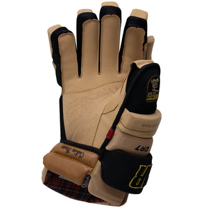 Warrior Senior QR7 CF Hockey Player Gloves brown black