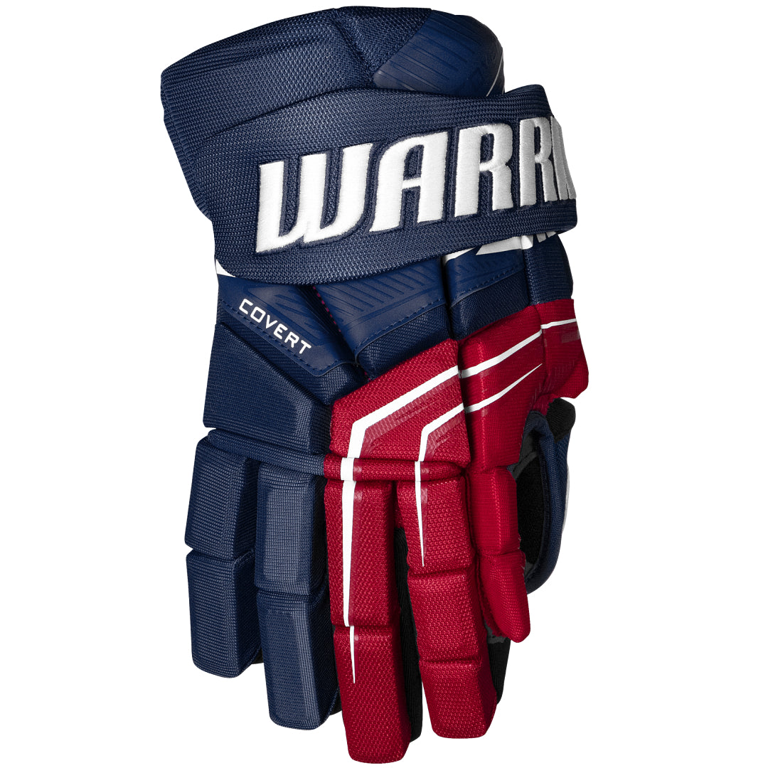 Warrior Senior QR7 Hockey Player Gloves blue red white