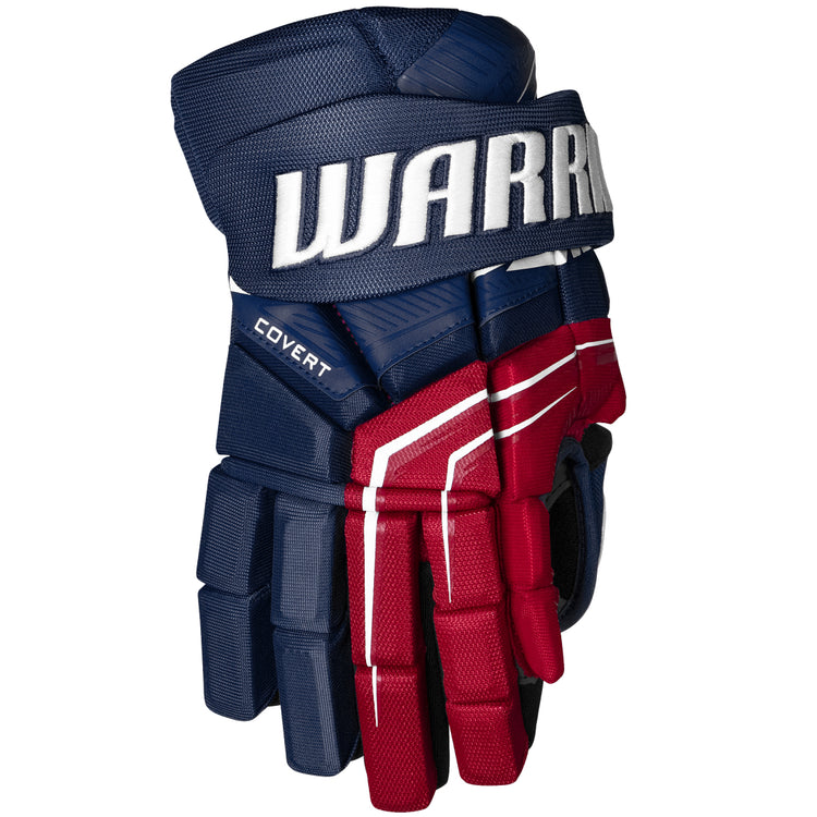 Warrior Senior QR7 Hockey Player Gloves blue red white