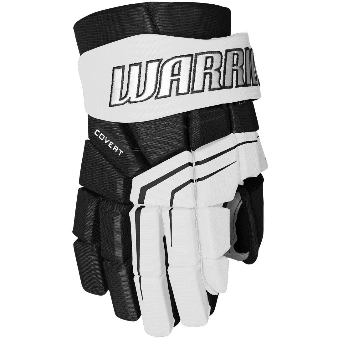 Warrior Senior QR7 Team Hockey Player Gloves black white
