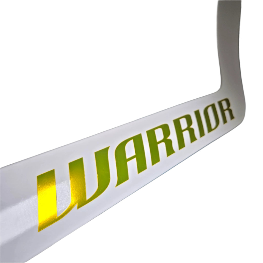 Warrior Senior V4 RTL Custom White/Navy/Gold Hockey Goalie Stick