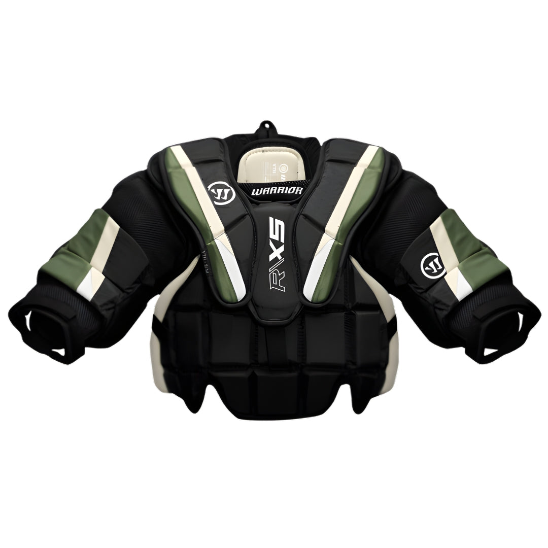 Warrior Youth X5 hockey Goalie Chest and Arm Protector black/green
