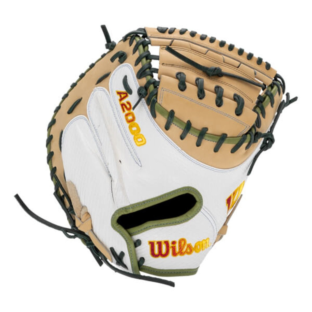 Wilson 34" A2000 Fall FPCM23 Sashel Palacios Game Model Catcher's Mitt camel/white/green