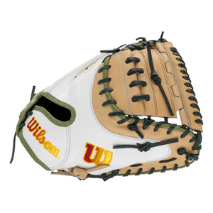 Wilson 34" A2000 Fall FPCM23 Sashel Palacios Game Model Catcher's Mitt camel/white/green