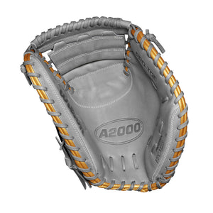 Wilson 34" A2000 Spring FPCM23 Fastpitch Catcher's Mitt grey/black/gold