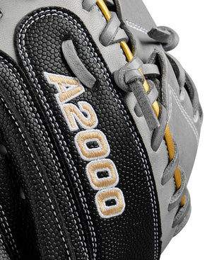 Wilson 34" A2000 Spring FPCM23 Fastpitch Catcher's Mitt grey/black/gold