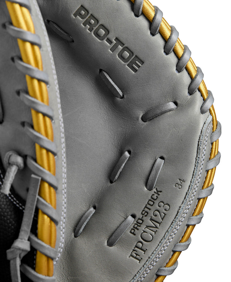 Wilson 34" A2000 Spring FPCM23 Fastpitch Catcher's Mitt grey/black/gold