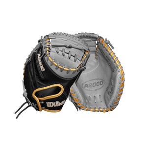 Wilson 34" A2000 Spring FPCM23 Fastpitch Catcher's Mitt grey/black/gold