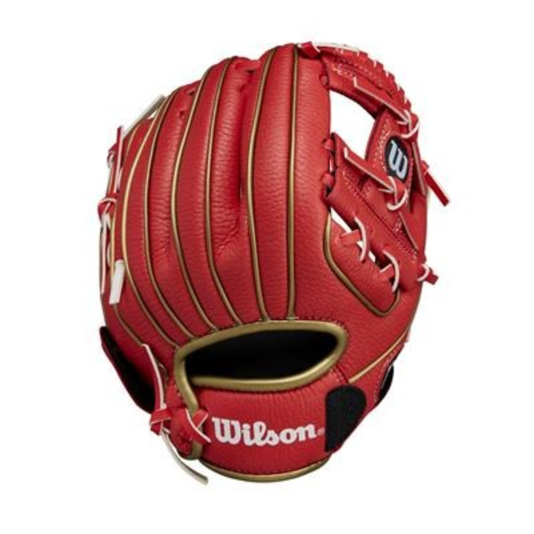 Wilson 9" Junior A200 24 EZ Catch Red Gold Baseball Glove