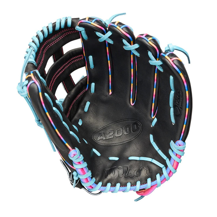 Wilson A2000 1750 LTM WBW104831 Baseball Glove black/ blue/ pink
