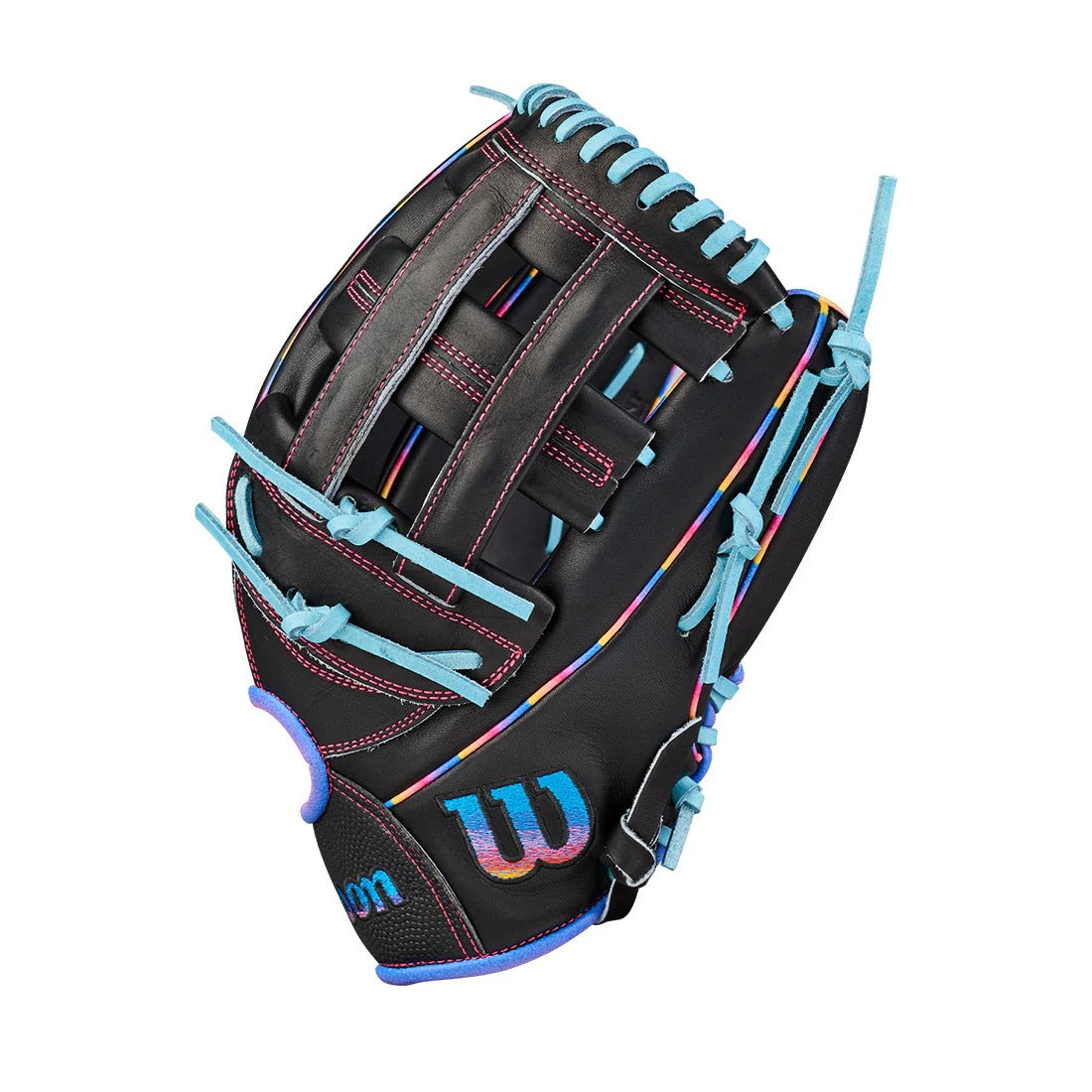 Wilson A2000 1750 LTM WBW104831 Baseball Glove black/ blue/ pink