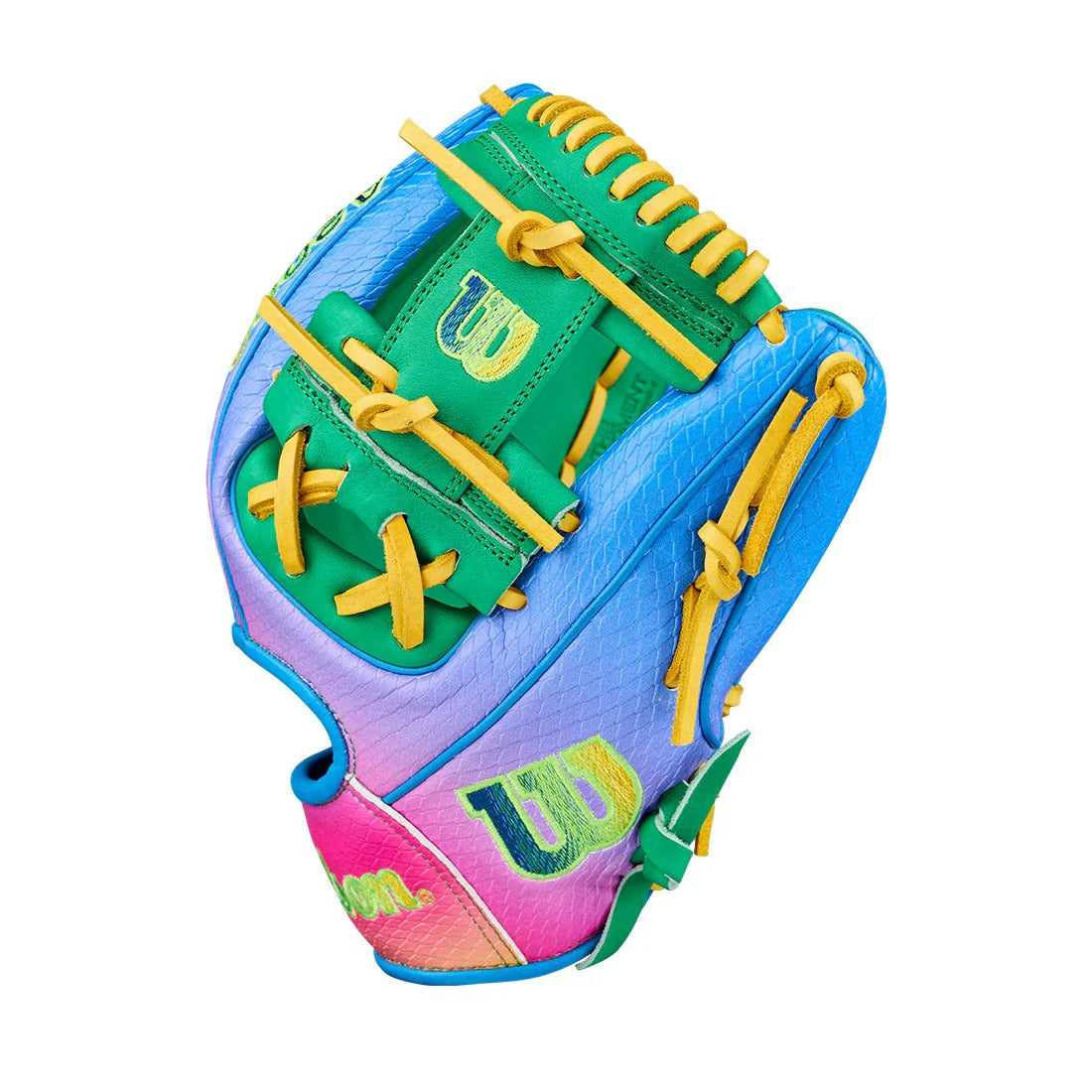 Wilson A2000 1786 LTM WBW104826 Baseball Glove Pink / Blue / Green / Yellow