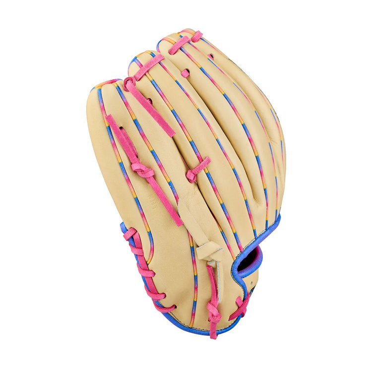 Wilson A2000 1786 LTM WBWWBW104827 Baseball Glove Blonde / Trop Blue / Flamingo Blue