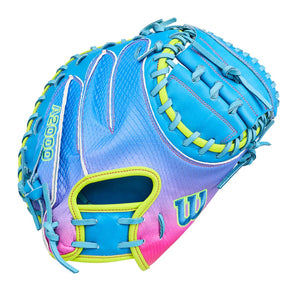 Wilson A2000 CM33SS LTM WBW104835 Catcher's Mitt blue/ pink/ optic