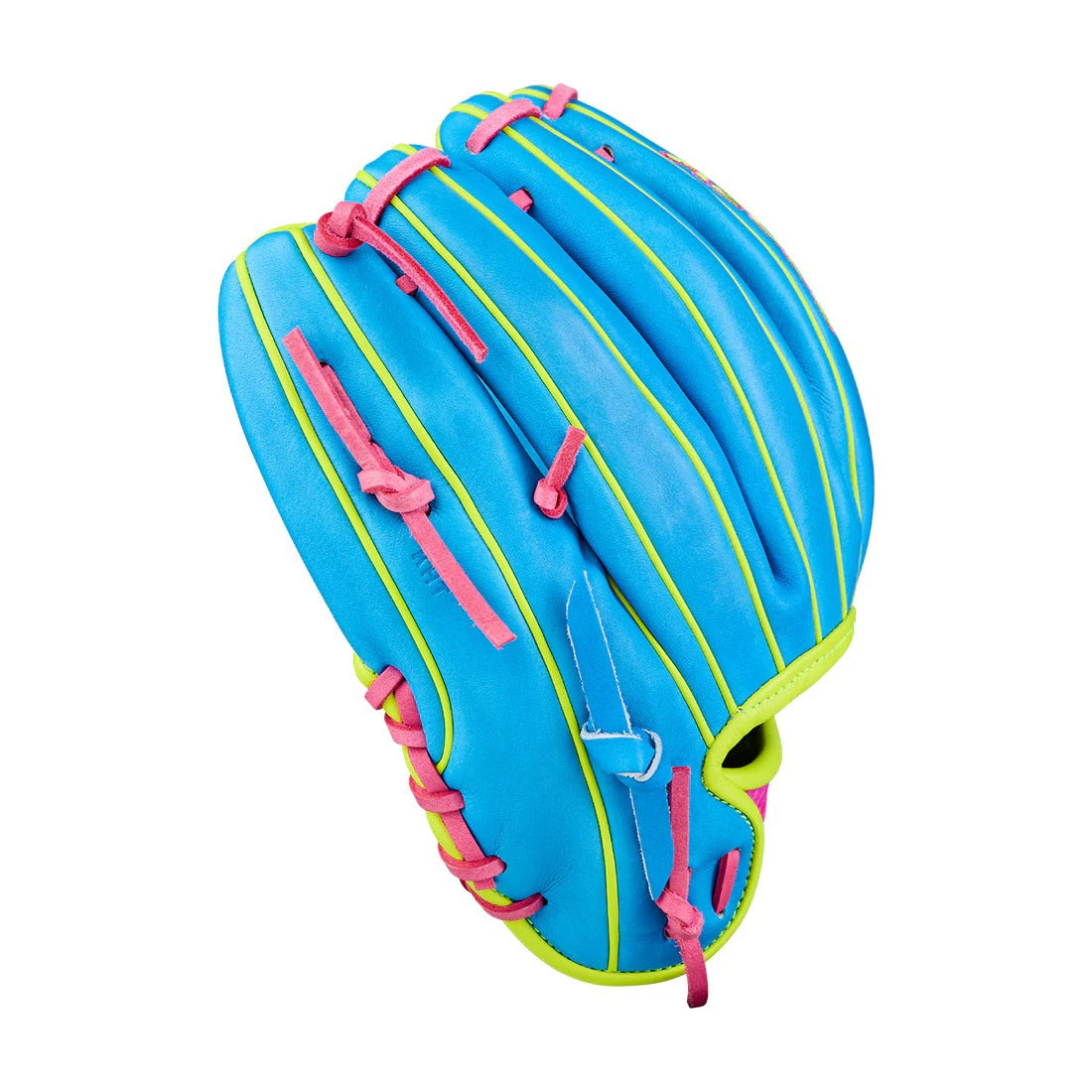 Wilson A2000 DP15 LTM WBW104828 Baseball Glove Trop Blue / Flamingo Pink / Optic