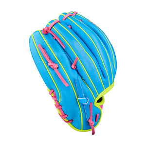 Wilson A2000 DP15 LTM WBW104828 Baseball Glove Trop Blue / Flamingo Pink / Optic