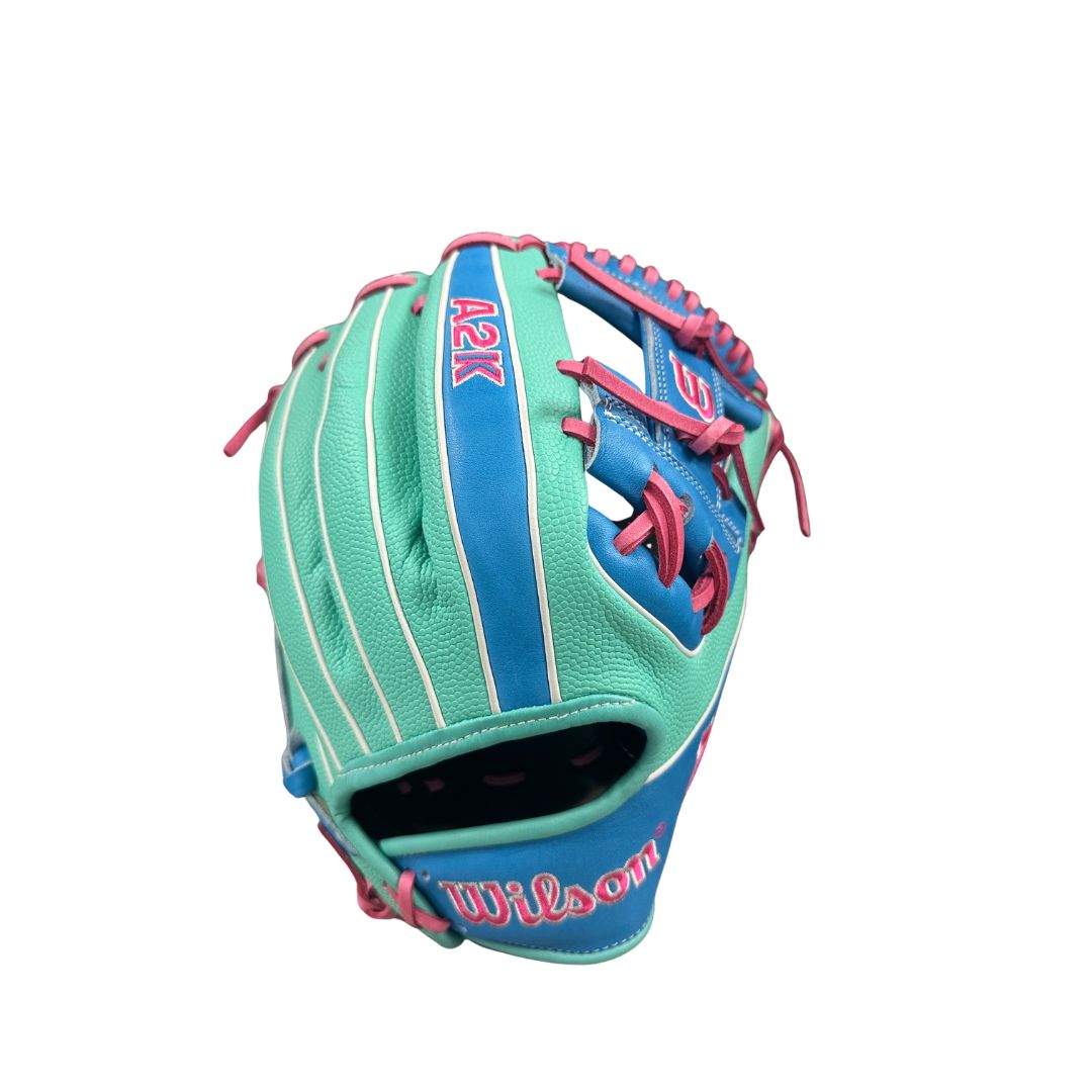 Wilson A2K 1875 Summer WBW1046121 Baseball Glove seafoam green/blue