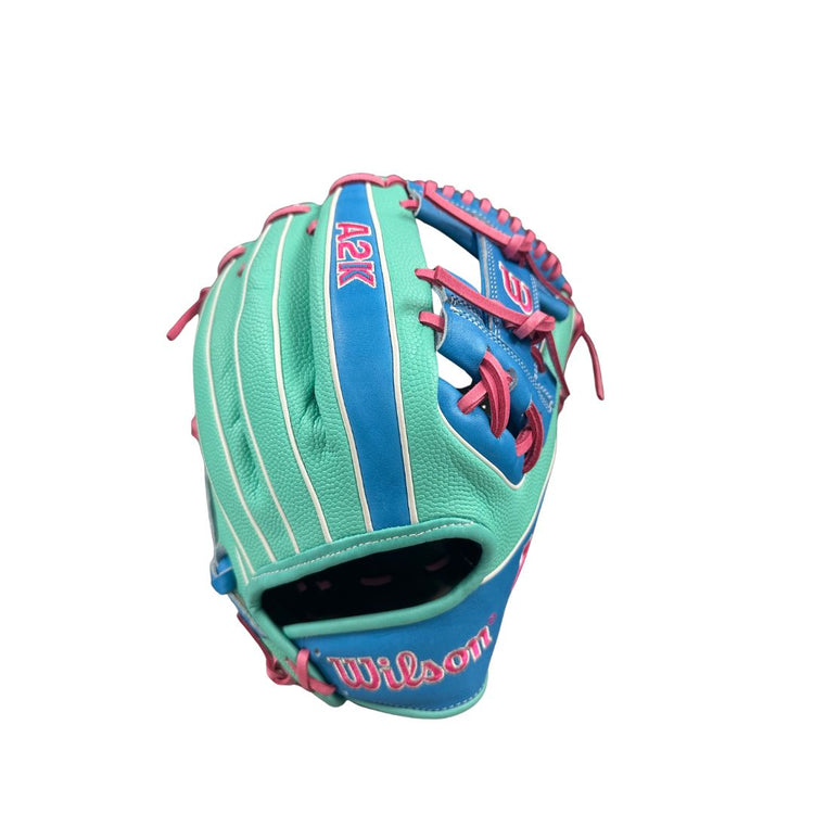 Wilson A2K 1875 Summer WBW1046121 Baseball Glove seafoam green/blue