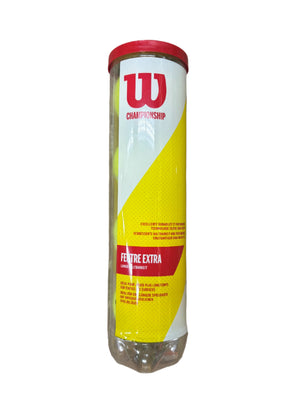 Wilson Championship Extra Duty Tennis Ball Yellow 4 pkg