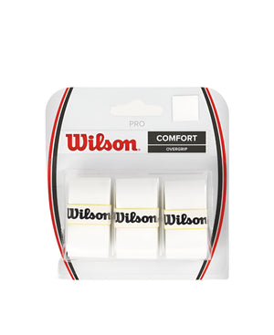 Wilson Pro Comfort Racquet Overgrip - 3 Pack White