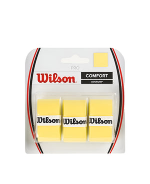 Wilson Pro Comfort Racquet Overgrip - 3 Pack Yellow