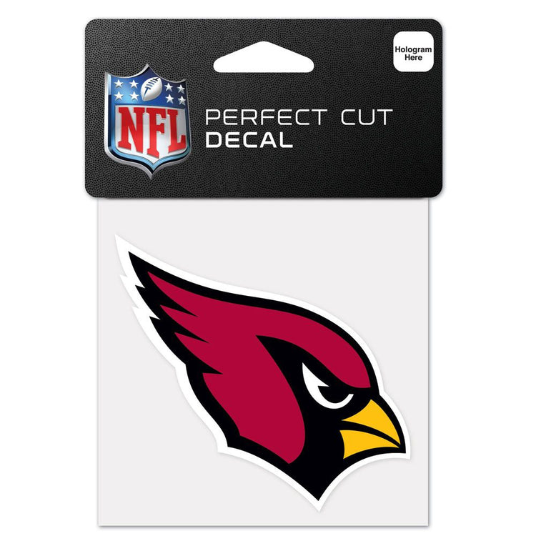Wincraft NFL Arizona Cardinals 4"x4" Perfect Cut Decal red