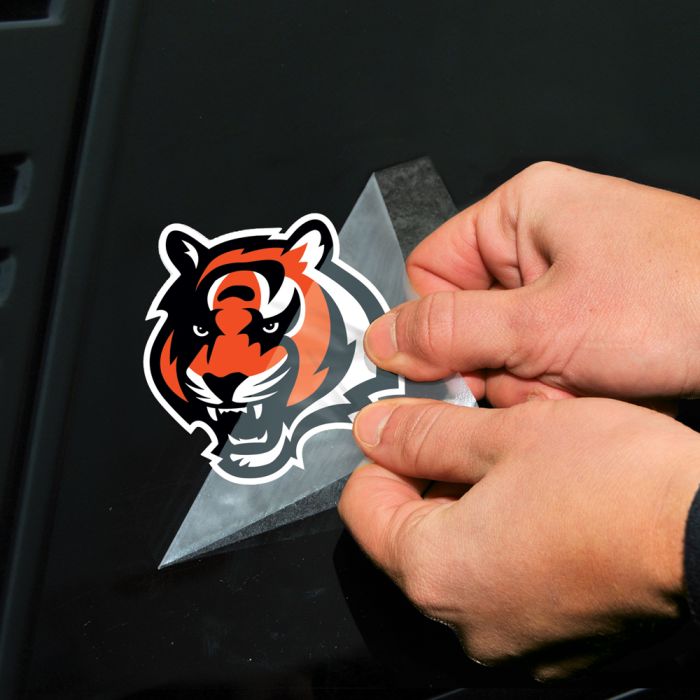 Wincraft NFL Cincinnati Bengals 4"x4" Perfect Cut Decal orange