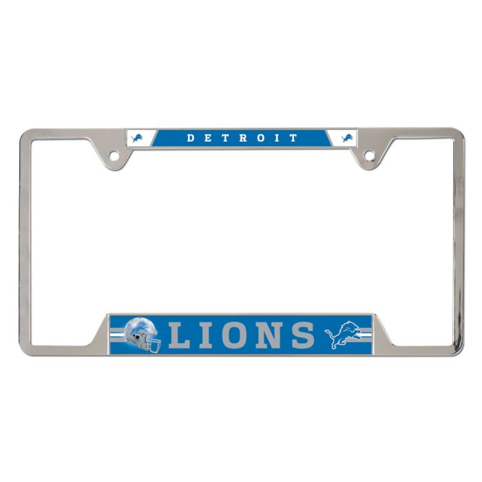 Wincraft NFL Detroit Lions Metal License Plate Frame blue