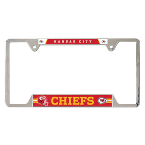Wincraft NFL Kansas City Chiefs Metal License Plate Frame red